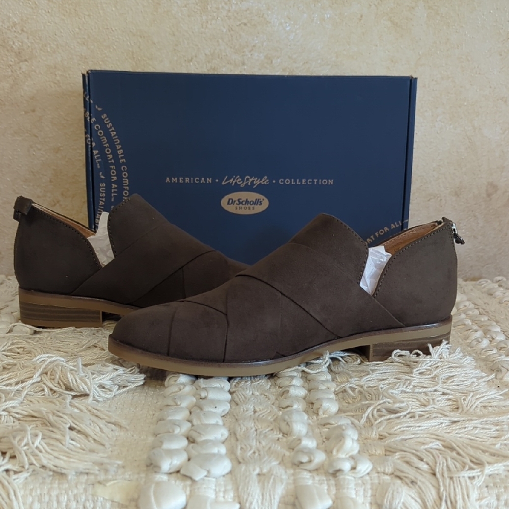 Dr.Scholl's NIB Olive Weave Shoe 6